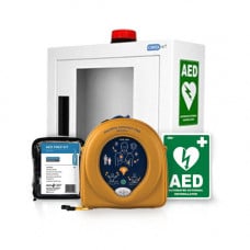 DEFIBRILLATOR (AED) HEARTSINE SAMARITAN 350P - Alarmed Cabinet Combo