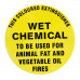 Fire Extinguisher (Wet Chemical) Location Sign