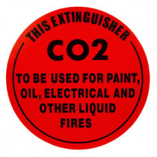 Fire Extinguisher (CO2) Location Sign