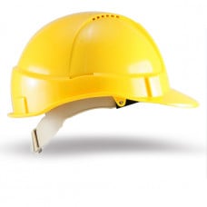 Yellow Floor Warden or Foreman - AS/NZ 1800:1998 Vented Helmet