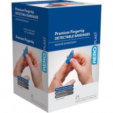 AEROPLAST Premium Detectable Fingertip Dressing 7.5 x 4.5cm 25 Pack