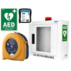 DEFIBRILLATOR (AED) HEARTSINE SAMARITAN 350P - Alarmed Cabinet Combo