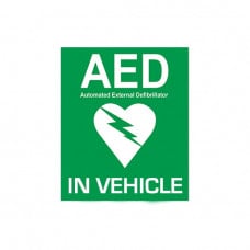 AED Vehicle Sticker - 100mm x 120mm