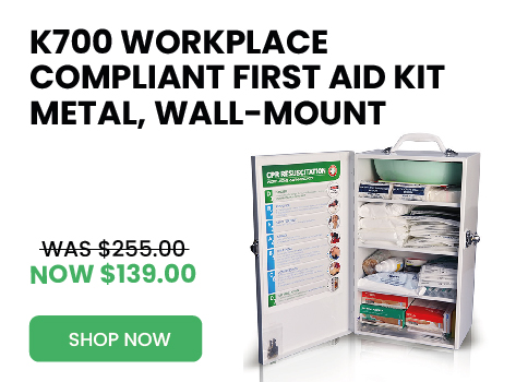 K700 WORKPLACE COMPLIANT FIRST AID KIT - METAL, WALL-MOUNT