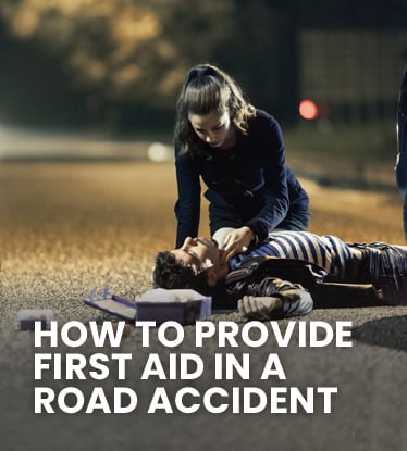 First aid in a road accident